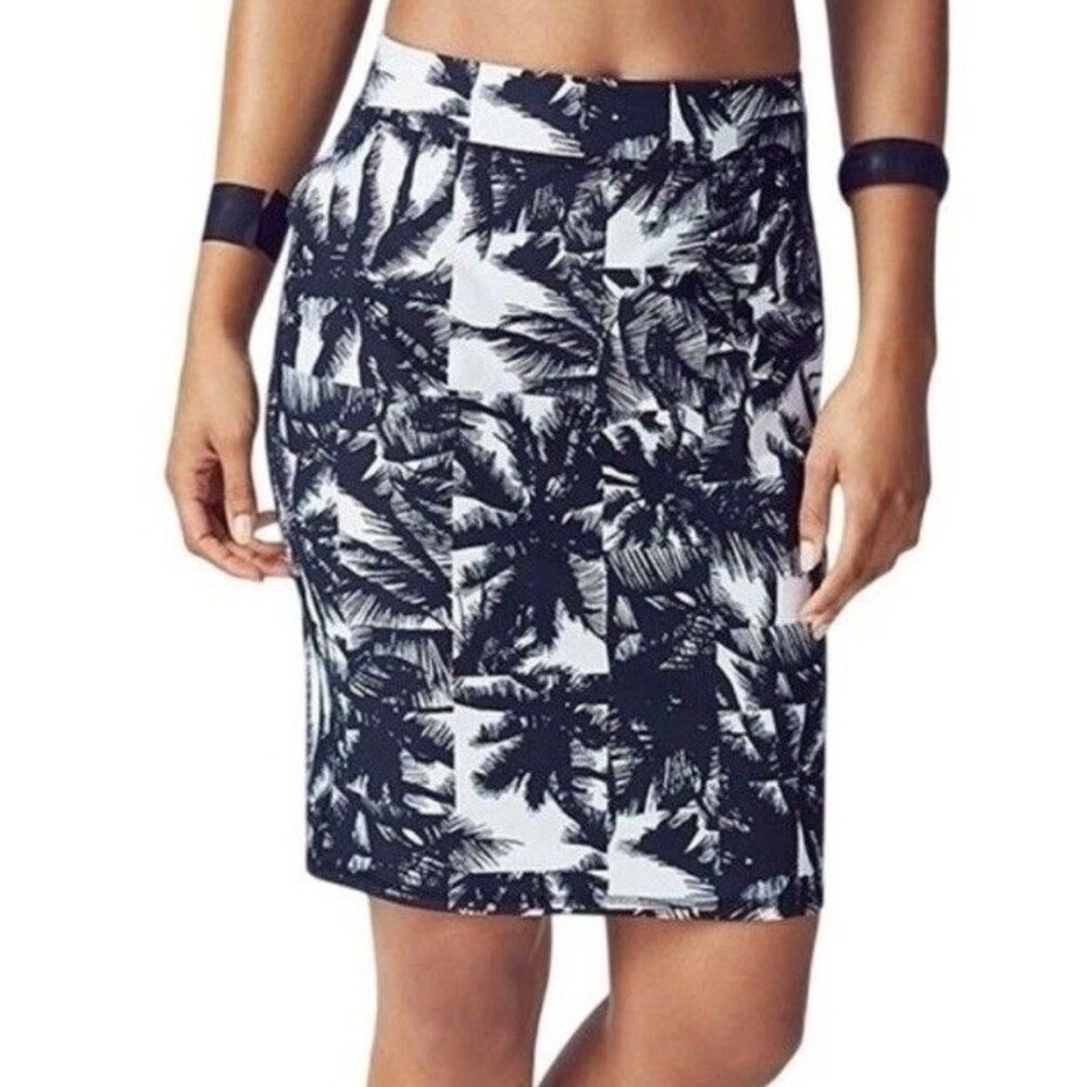 Fabletics Palm Print Athletic Skirt Tropical Activewear Pencil Mini Sz S (B